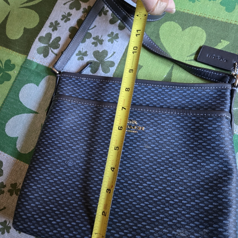COACH Blue Signature Crossbody Bag - Picture 5 of 8